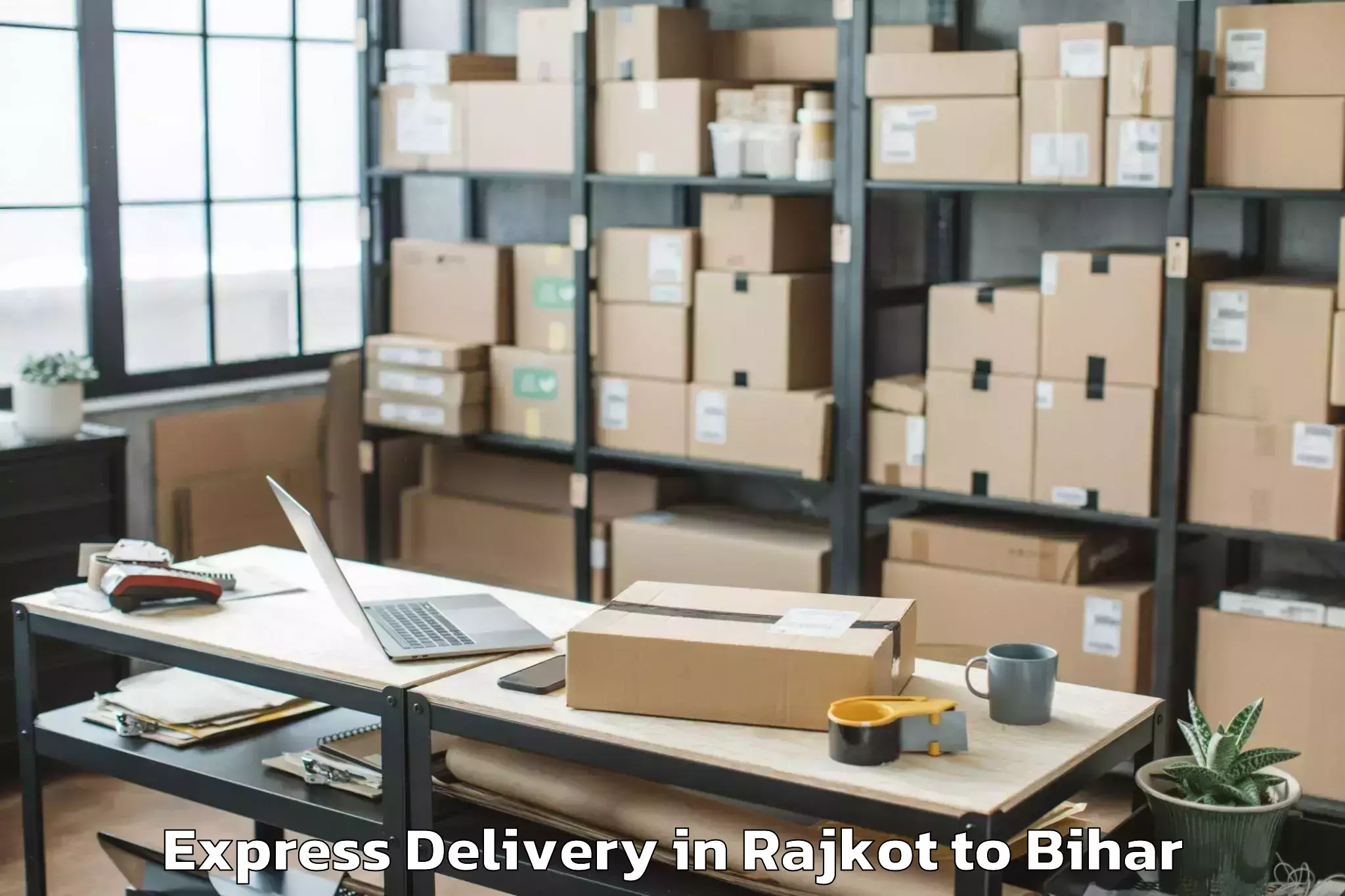 Book Rajkot to Meskaur Express Delivery Online